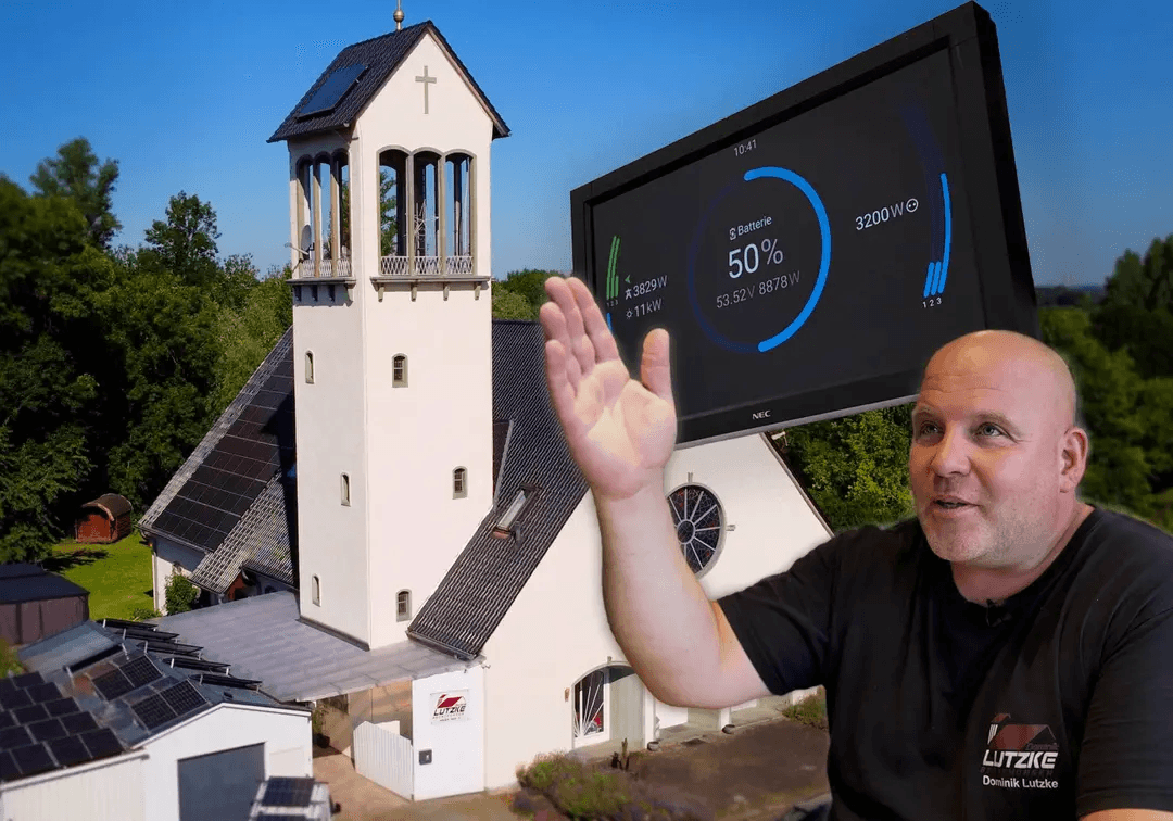 Um instalador de telhados venceu os custos de energia alemães